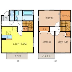 長谷川様邸貸家の物件間取画像